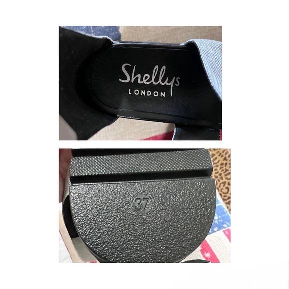 Shelly’s London- Kyler Platform Sandals with Straps Silver Black- 37/7 - Picture 9 of 11